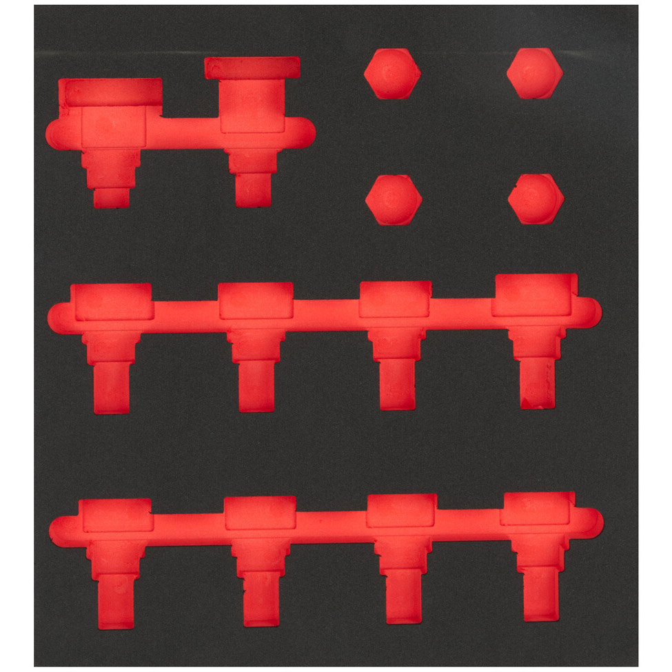 Cyclus foam 11 gefreesd excl. gereedschap maat M rood