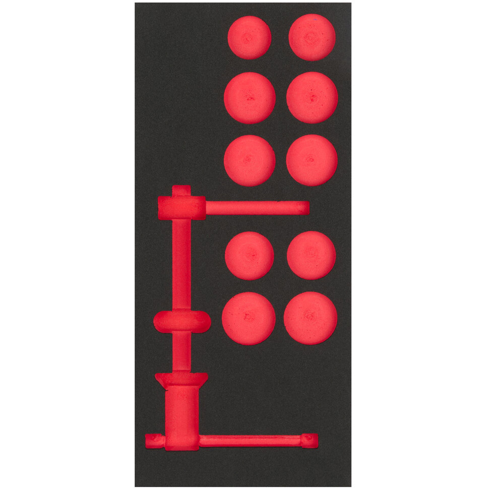 Cyclus foam 13 gefreesd excl. gereedschap maat S rood