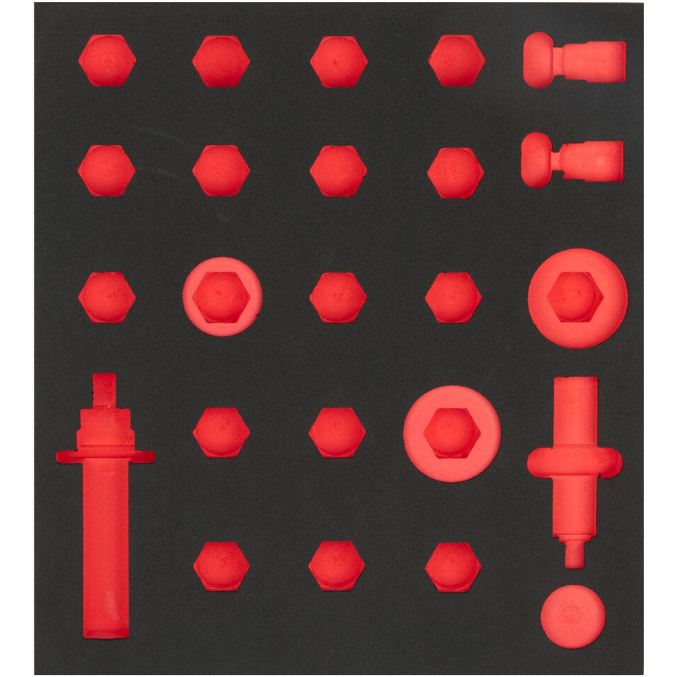 Cyclus foam 15 gefreesd excl. gereedschap maat M rood