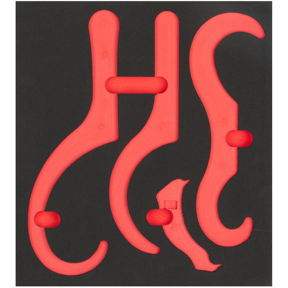 Cyclus foam 25 gefreesd excl. gereedschap maat L rood