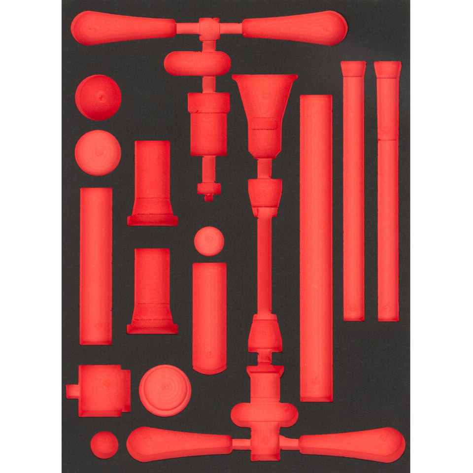Cyclus foam 26 gefreesd excl. gereedschap maat L rood