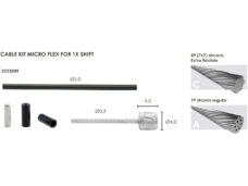 Elvedes schakel kabelkit Micro flex ø3