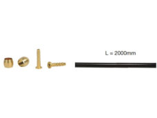 Elvedes remslang Shimano BH59 extra flexibel 2m zwart
