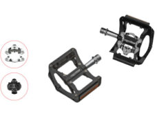 Ergotec pedalen EP Superlight 9/16" aluminium zwart