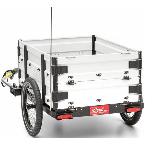Roland Carrie M.e aanhangwagen dubbele schotwand wit