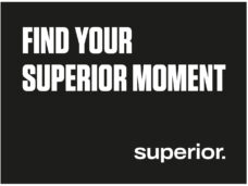 Superior mat Superior Moment rubber/PA 1150x850mm zwart/wit