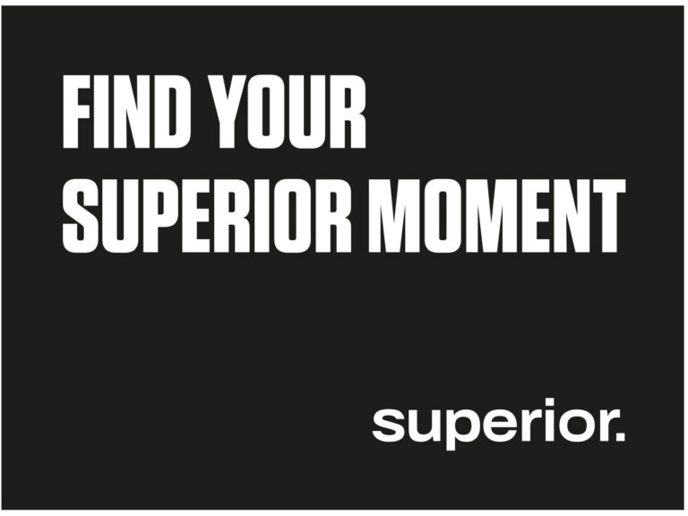 Superior mat Superior Moment rubber/PA 1150x850mm zwart/wit