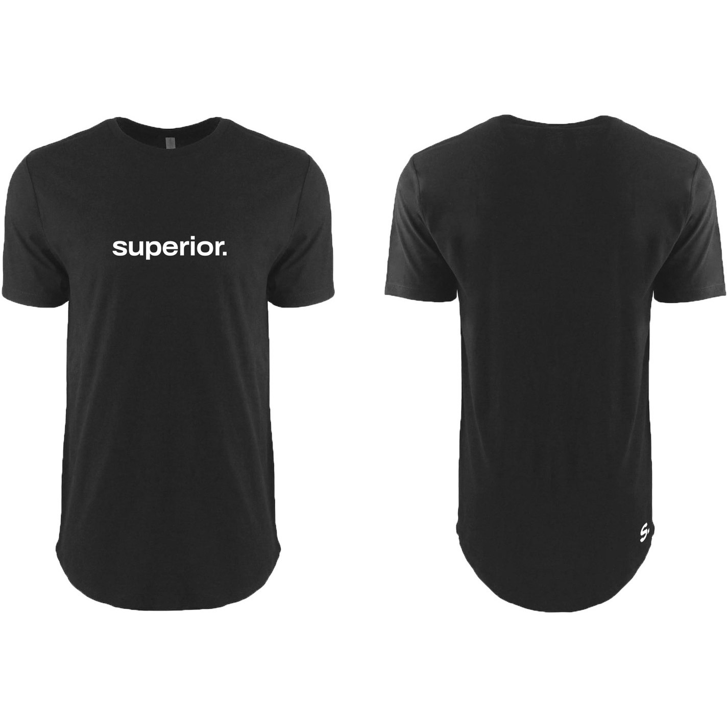 Superior T-shirt Flex XL zijden print 100% katoen zwart