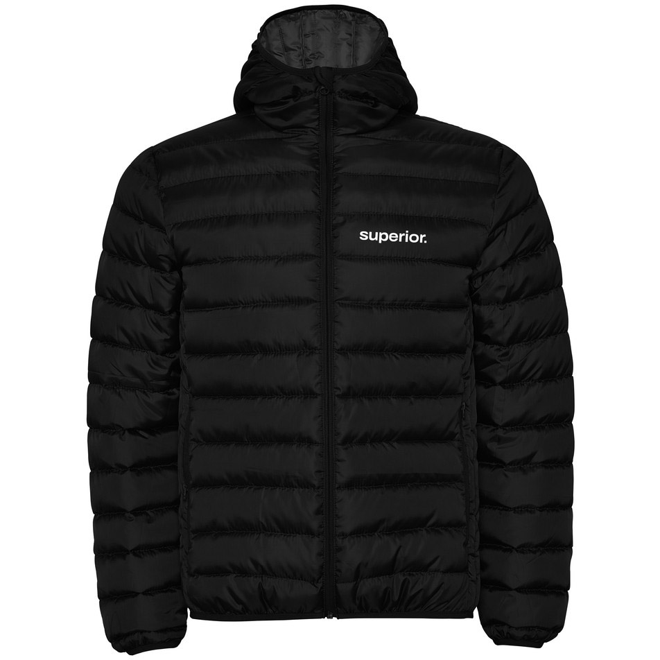 Superior casual jack L zijden print 100% polyester zwart