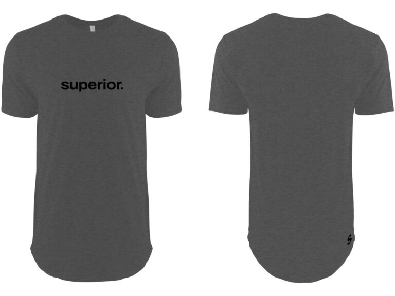 Superior T-shirt Flex XL zijden print 100% katoen grijs