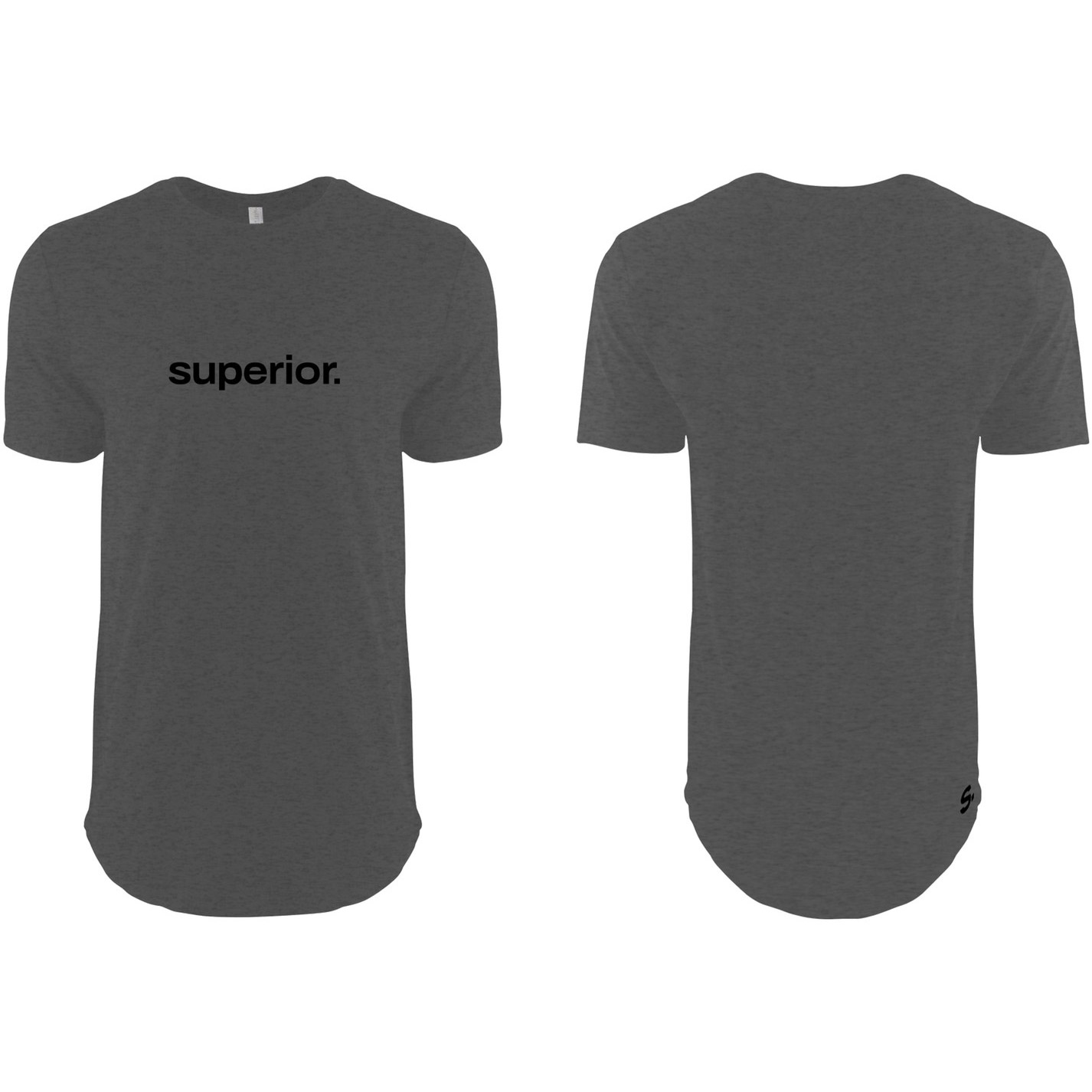 Superior T-shirt Flex XL zijden print 100% katoen grijs