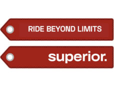 Superior sleutelhanger rood/wit