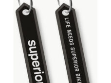 Superior sleutelhanger zwart/wit