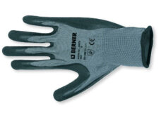 Berner werkhandschoen B-Grip latex maat 8 cat.2 zwart-grijs