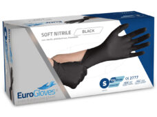 Eurogloves handschoenen nitril maat L zwart (100 stuks)