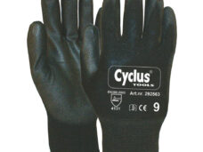 Werkhandschoen Nylon M/8 L+R gele kraag Cyclus 292562