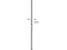 RVS spaak zonder draad 14-320 v.draadsnijm.Cyclus p/144 zlv