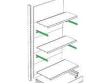 Tegometall Legbord dragers 47 cm (2 stuks) RAL 7015