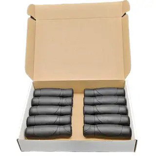 Herrmans handvatset Cut 93 120mm TPE zwart (15pr)