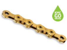 KMC ketting X12L 12v 126L waxed Ti-N goud