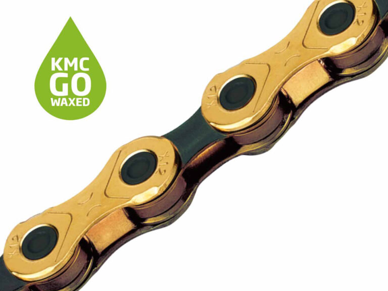 KMC ketting X12 12v 126L waxed Ti-N goud