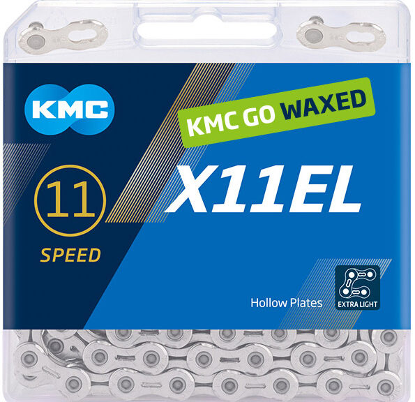 KMC ketting X11EL 11v 118L waxed zilver