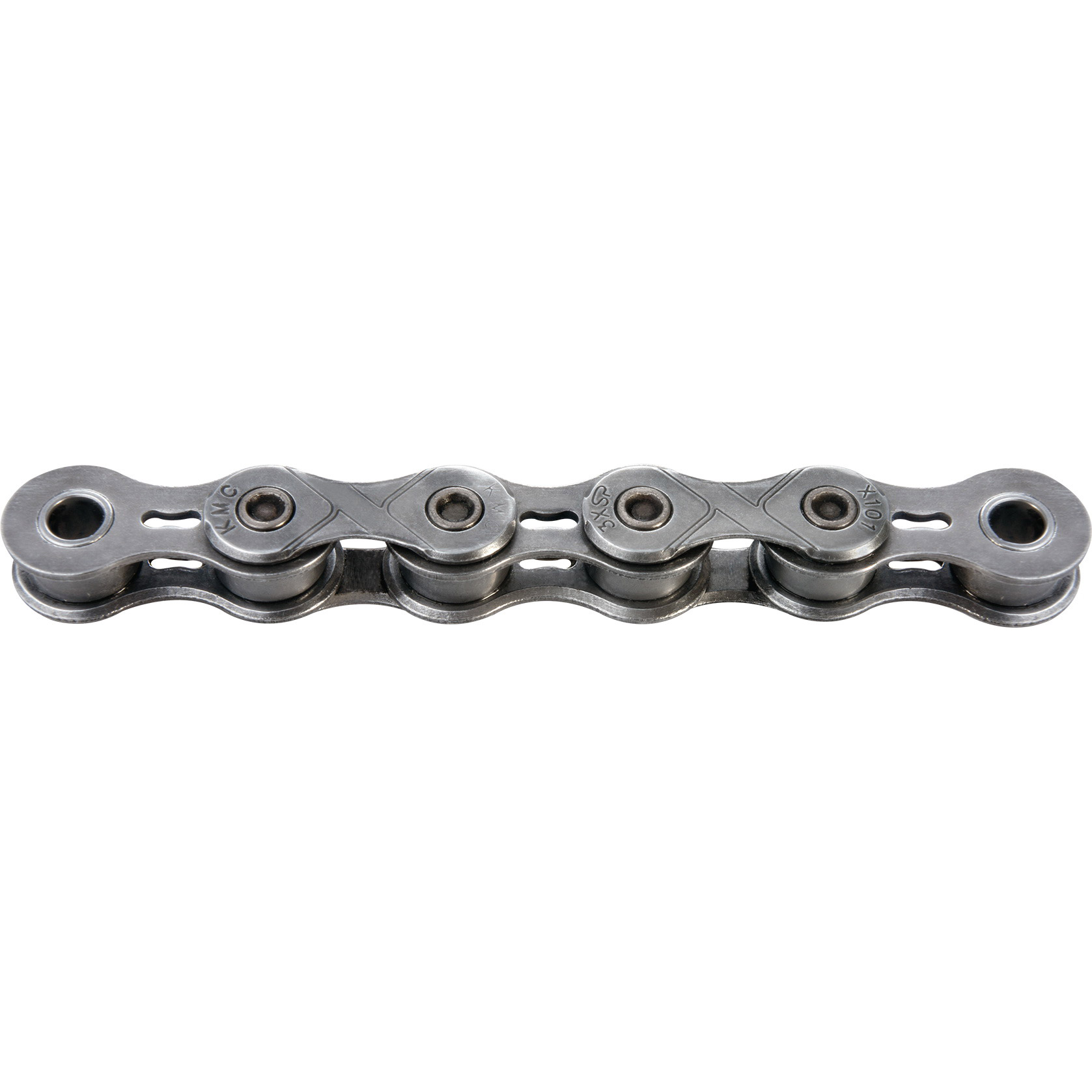 KMC ketting e101 EPT 112L single speed waxed zilver