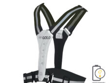 Gato safer sport led vest usb antracite one size
