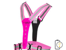 Gato safer sport led vest usb hot pink one size