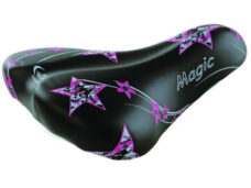 Monte Grappa kinderzadel Magic zwart/roze