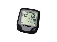 One fietscomputer 8 bedraad unisize black/grey