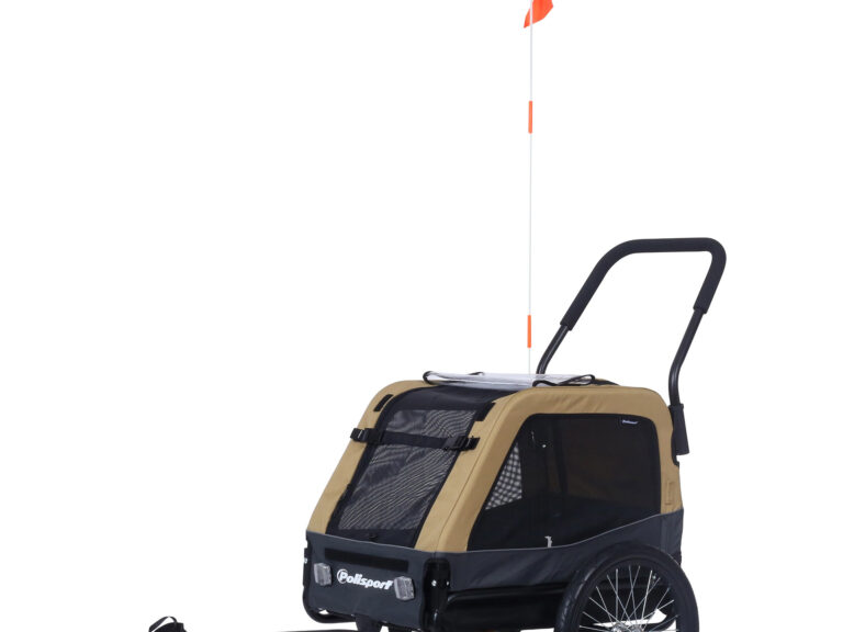 Polisport hondenkar <45kg zwart/caramel