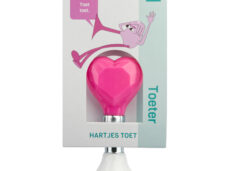 PexKids fietstoeter recht Hartjes Toet met roze bol