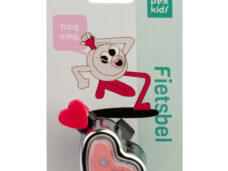 PexKids fietsbel Hartje chroom-roze