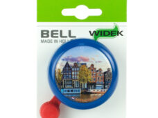 Widek bel Nederland op kaart blauw met grachtenpand