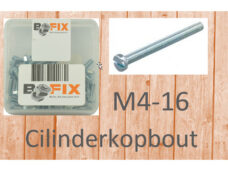 Bofix cilinderkopbout M4x16 verzinkt (50st)