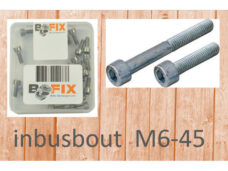 Bofix inbusbout M6x45 verzinkt (12st)