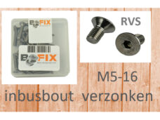 Bofix inbusbout M6x16 RVS verzonken kop (25st)