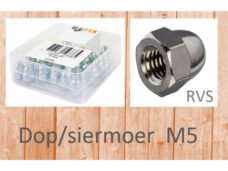 Bofix dop/siermoer M5 RVS (25st)