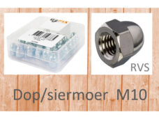 Bofix dop/siermoer M10 RVS (25st)