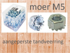 Bofix moer met aangeperste tandveerring M5 (100st)