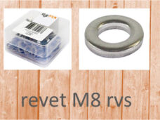Bofix sluitring M8 RVS (100st)