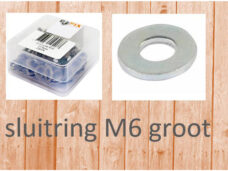 Bofix sluitring groot M6 verzinkt (100st)