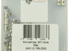Bofix schroefnippel gas 5x7 (25st)