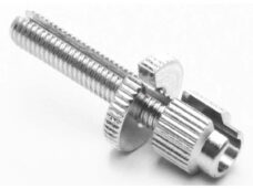 Bofix kabelstelbout met sleuf M7 kort messing (6st)
