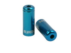 Elvedes kabelhoedje 5mm aluminium blauw (10st)