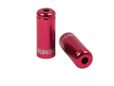 Elvedes kabelhoedje 5mm aluminium rood (10st)