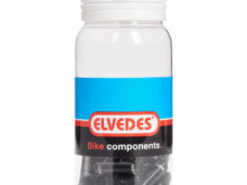 Elvedes verlengnippel buitenkabel 5mm zwart (25st)