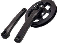 Lasco crankset 32t 127mm dubbele beschermrand zwart