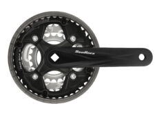 Sunrace crankstel FCM500 7/8v 42/34/24 170mm -2mm zw/zilv